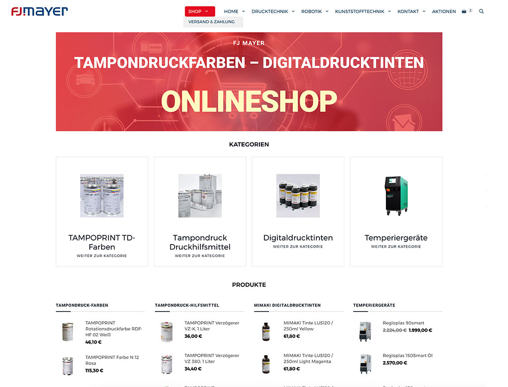 Franz Josef Mayer Online-Shop