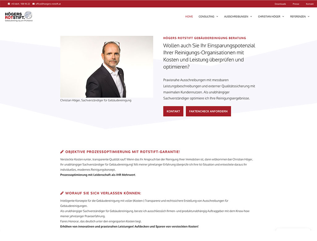 Website Högers Rotstift